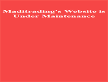 Tablet Screenshot of maditrading.com